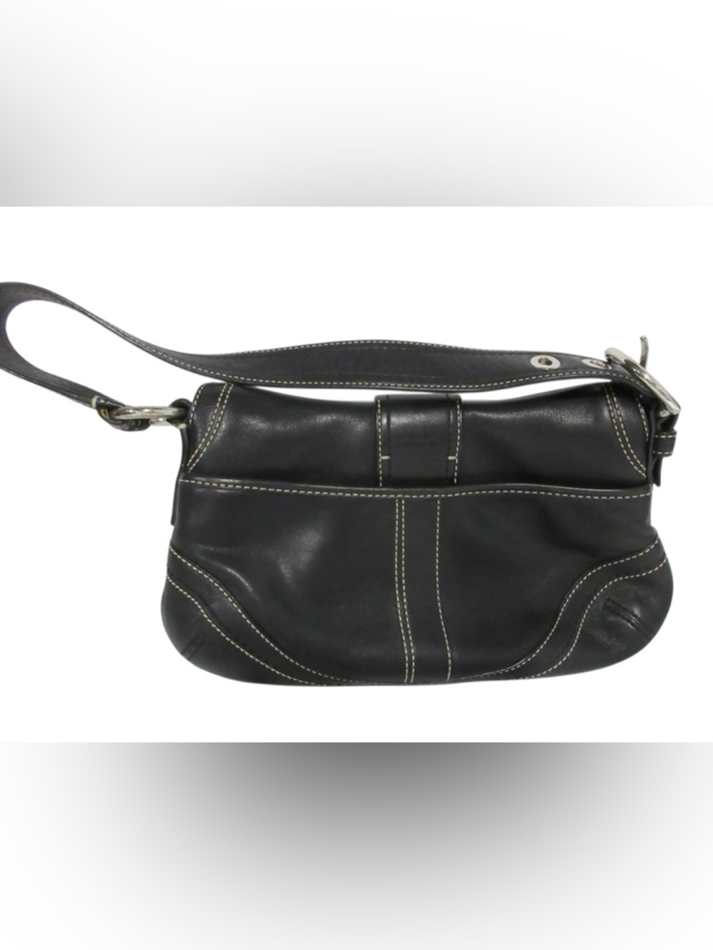 COACH SOHO BAG Y2K
Black Leather Shoulder Bag with Silver Buckle Accent - Picture 2 of 5
